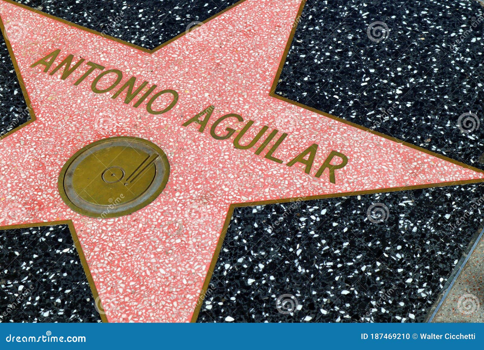 Stella Di Antonio Aguilar Sulla Famosa Passeggiata Di Hollywood a Hollywood  Boulevard Los Angeles California Immagine Editoriale - Immagine di città,  centro: 187469210