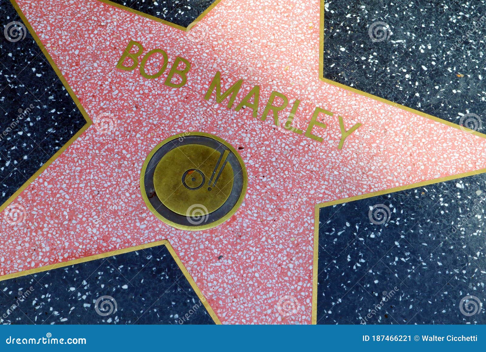 Stella Di Bob Marley, Sulla Hollywood Walk of Fame a Hollywood Boulevard  Los Angeles California Fotografia Editoriale - Immagine di pellicola,  movimento: 187466221