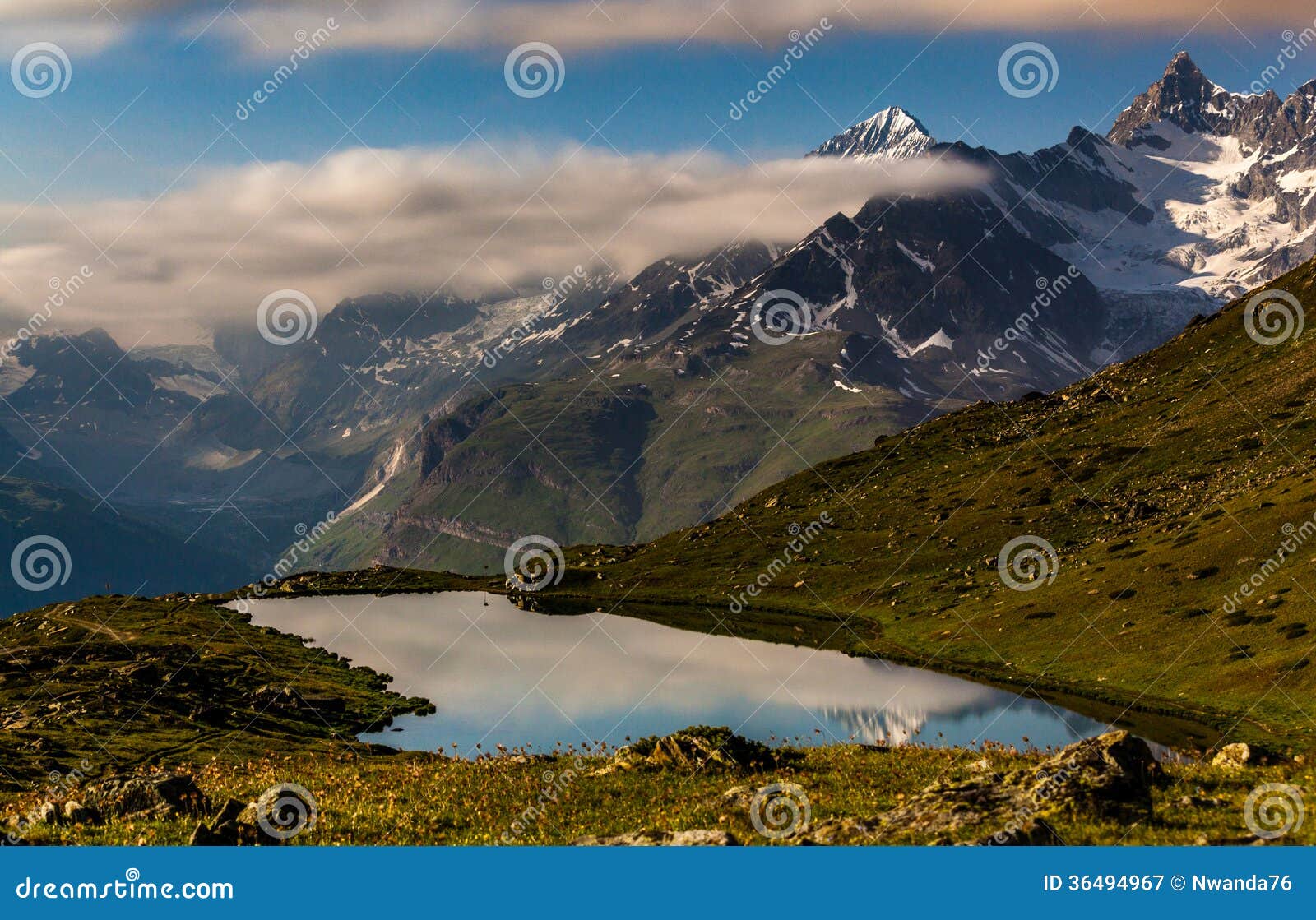 stellissee lake, zermatt, switzerland