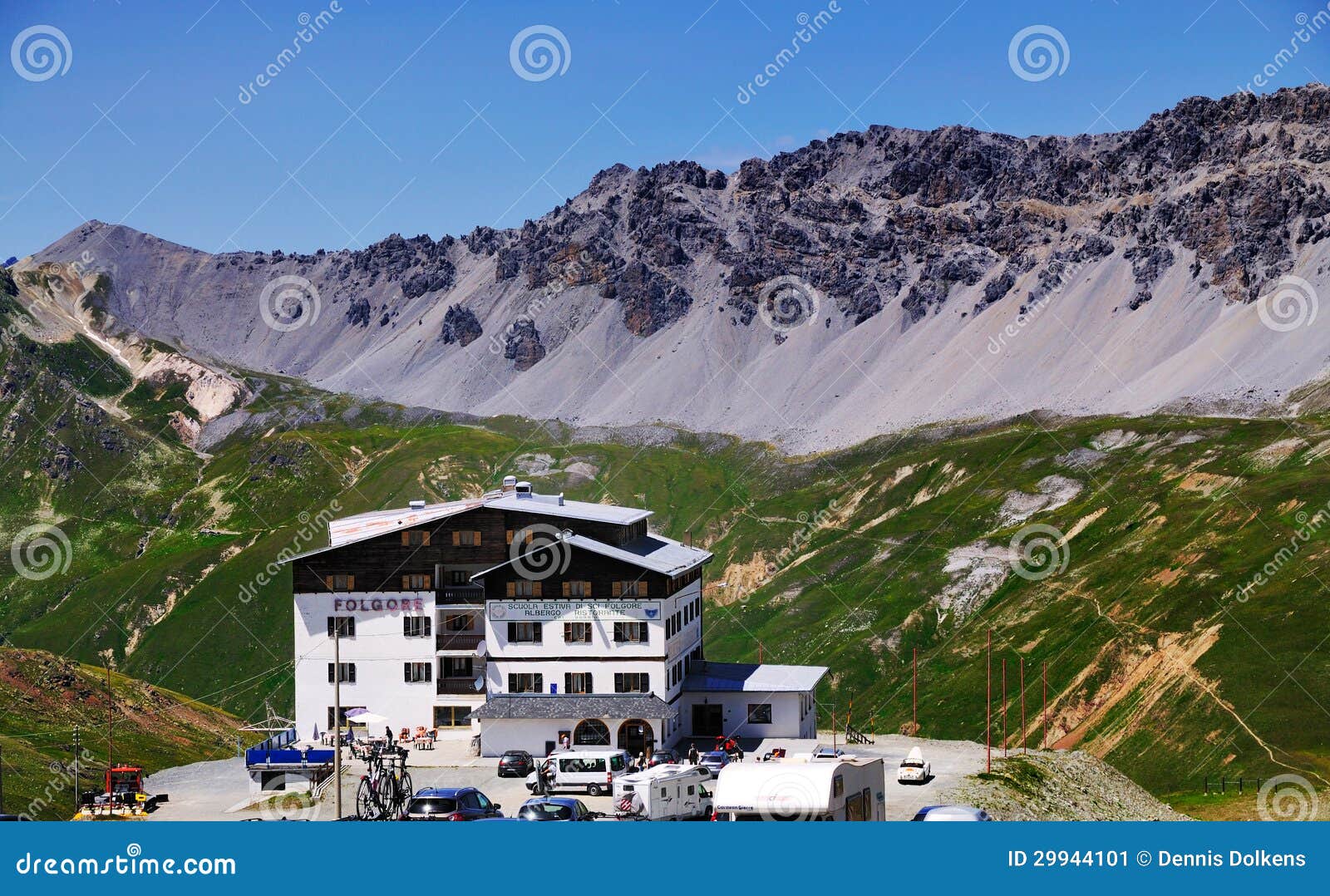 Restaurant On The Stelvio Pass Ortler Alps South Tyrol Italy