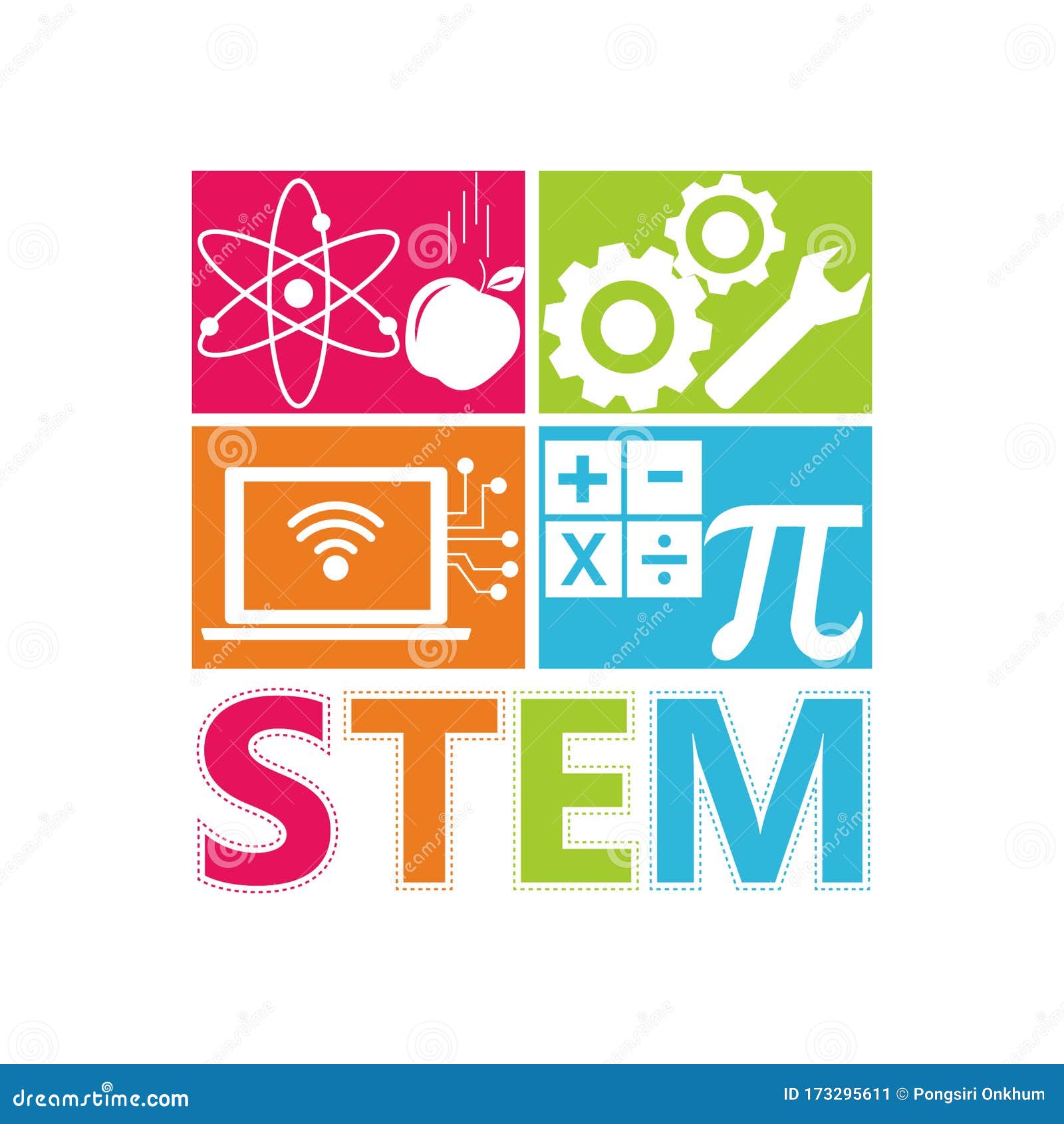 STEM Education stock vector. Illustration of logo, concept 173295611