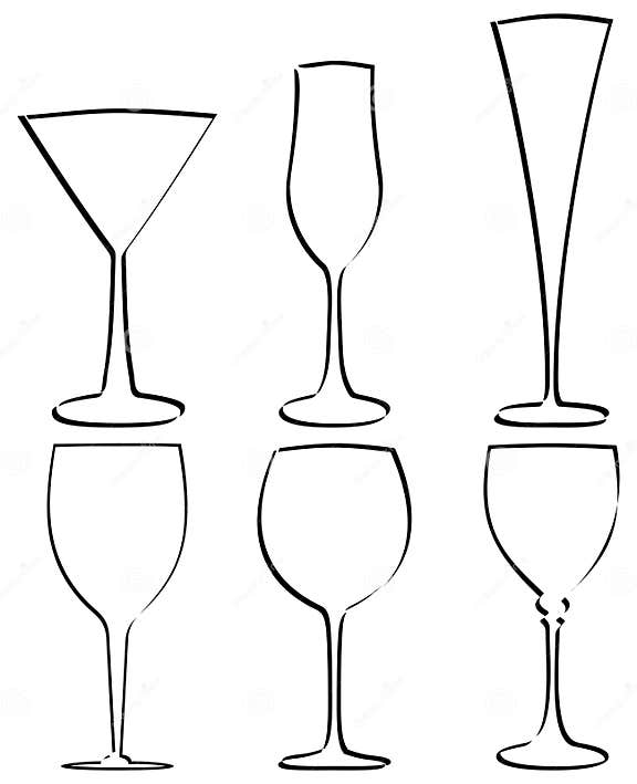 Stem glass vector stock vector. Illustration of isolated 6433125