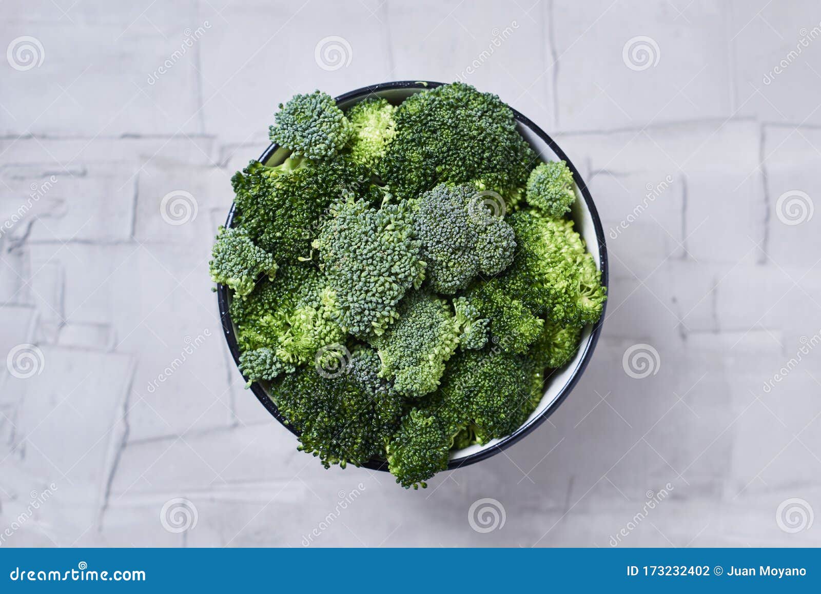Stems of Raw Broccoli in a Bowl Stock Photo Image of fresh, counter