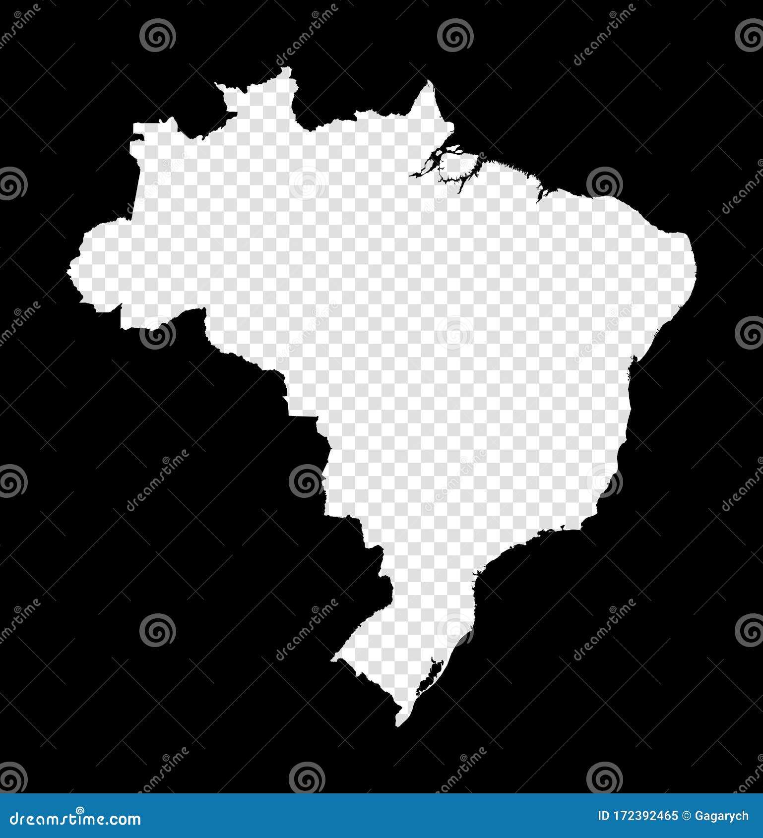 Stencil map of Brazil. stock vector. Illustration of design - 172392465