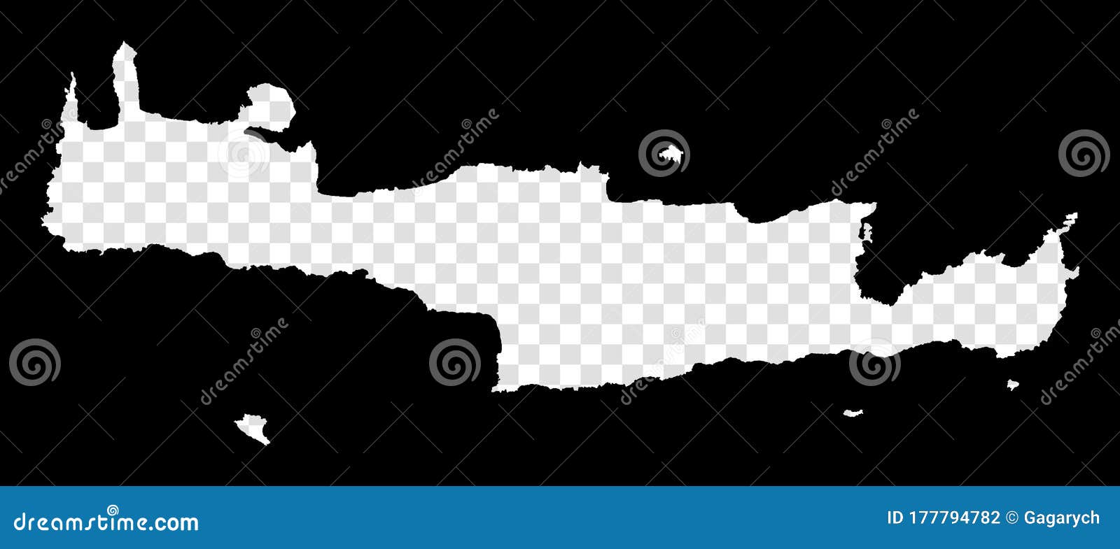 Stencil map of Crete. stock vector. Illustration of destination 177794782