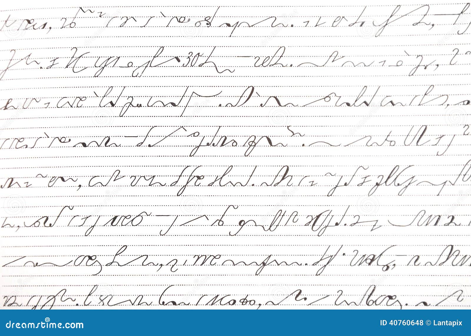 Stenography stock photo. Image of background, white, paper 40760648