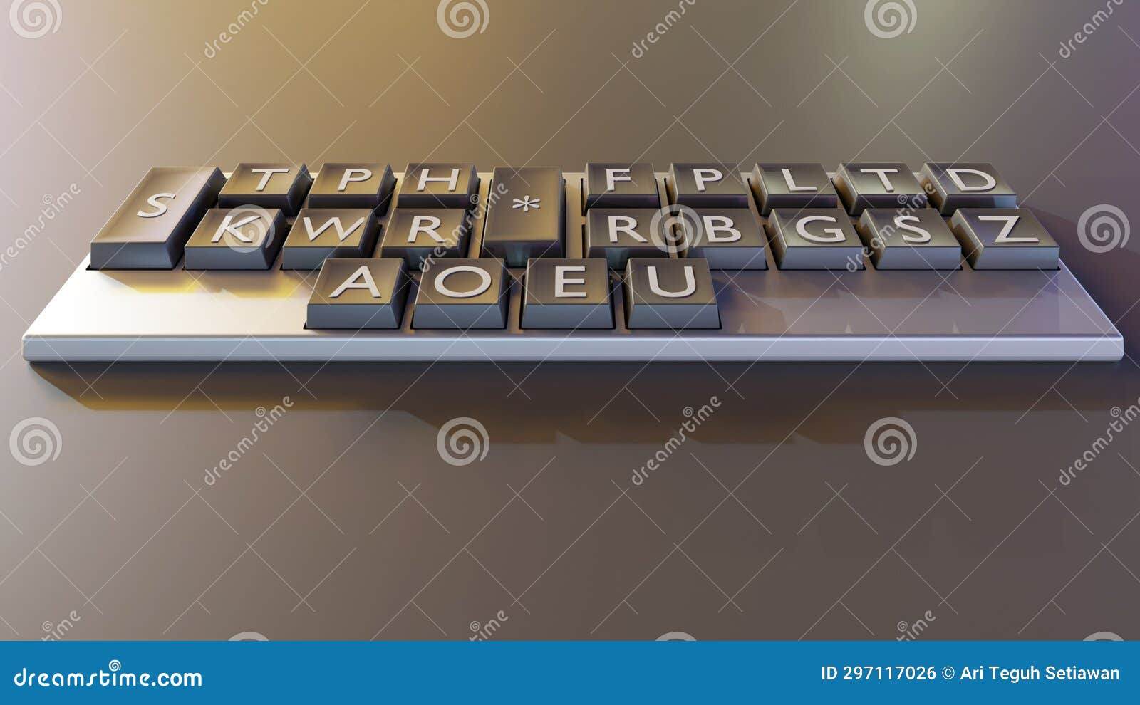 Stenotype Keyboard, Also Known As a Shorthand Keyboard, or Steno Writer ...