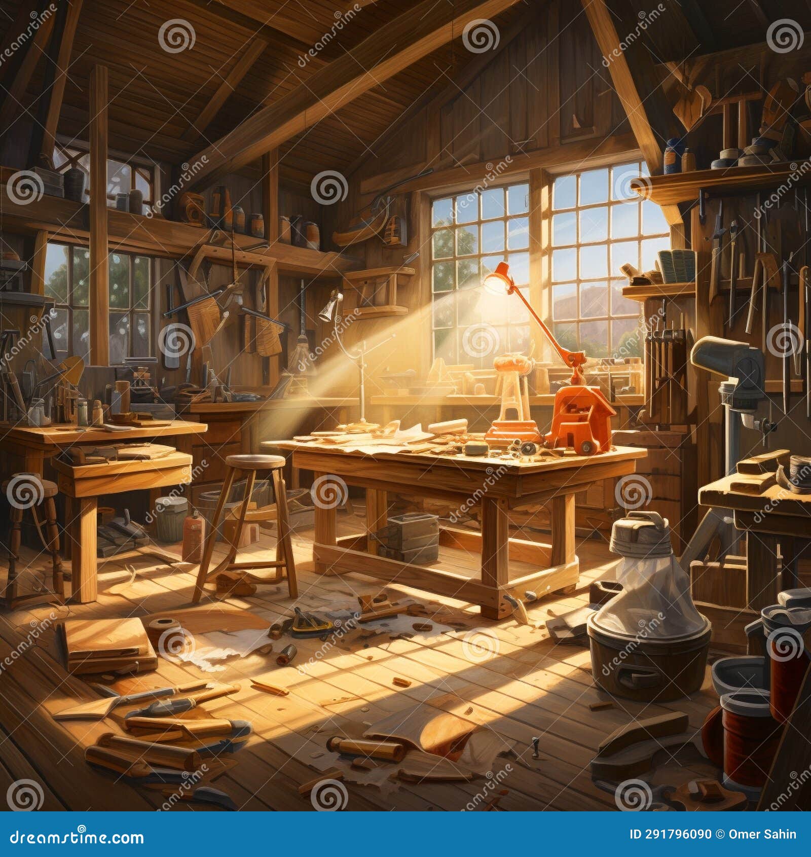 The Illuminator the Radiance of a Work Light Stock Photo Image of