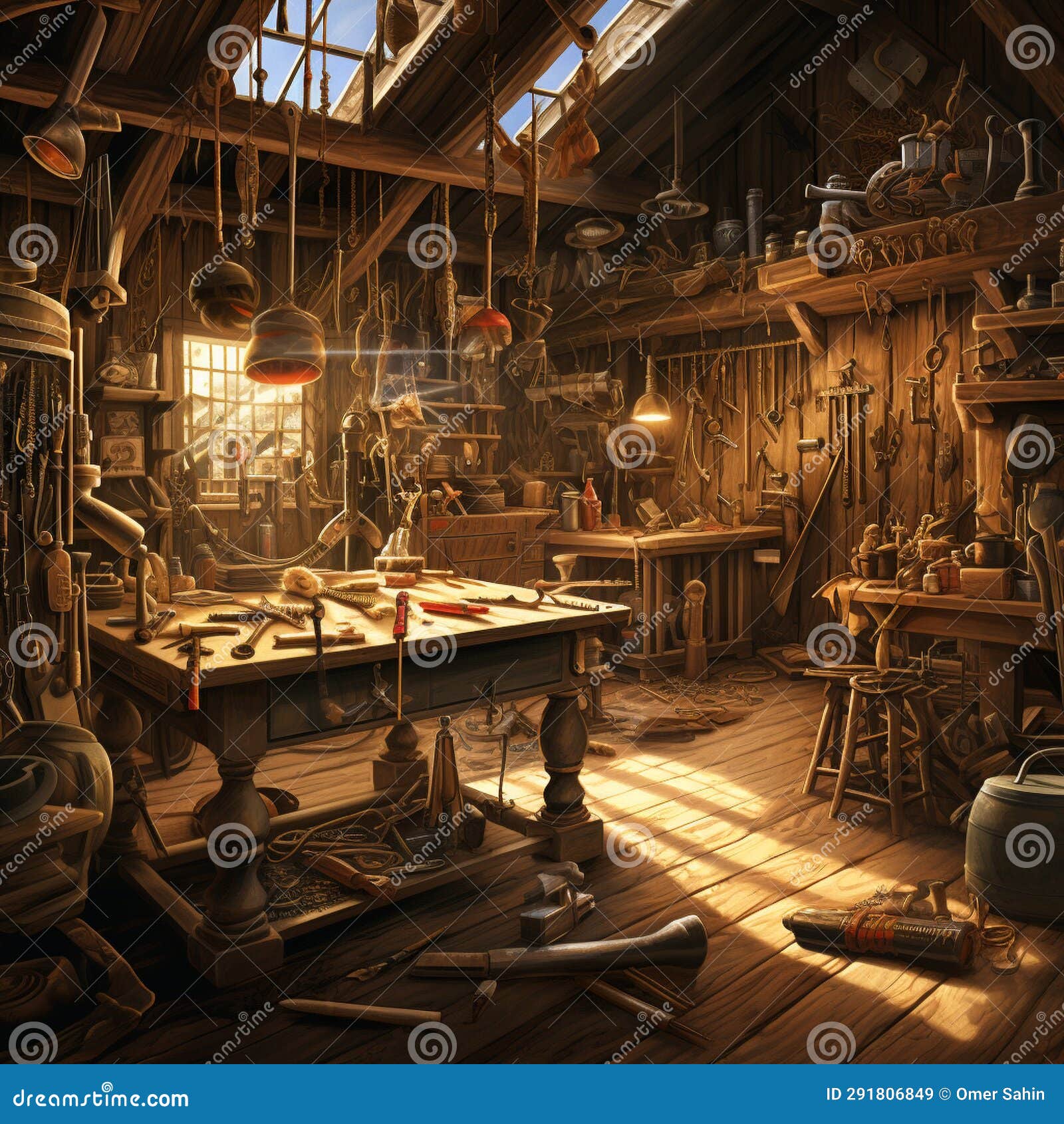 The Illuminator the Radiance of a Work Light Stock Image Image of