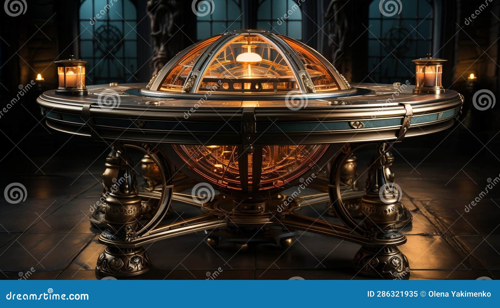 Where Victorian Elegance Meets Mechanical Marvels Stock Image - Image ...