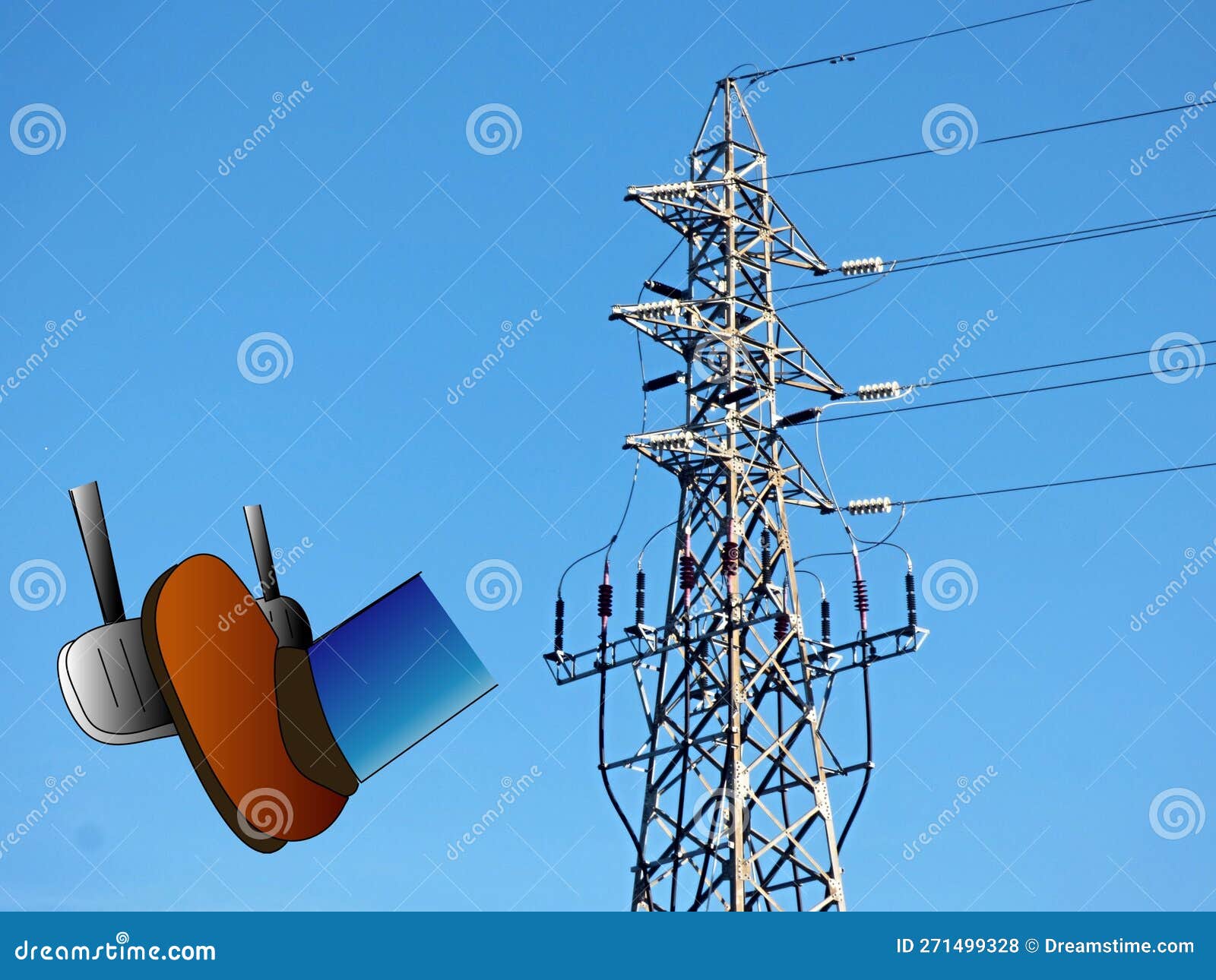 Step on the Electricity Price Brake Now and Save Money Stock Photo