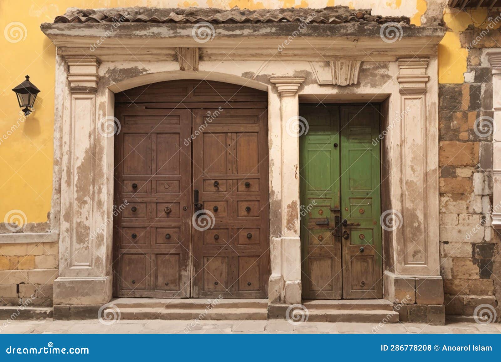 old doors in cartagena colombia's walled city
