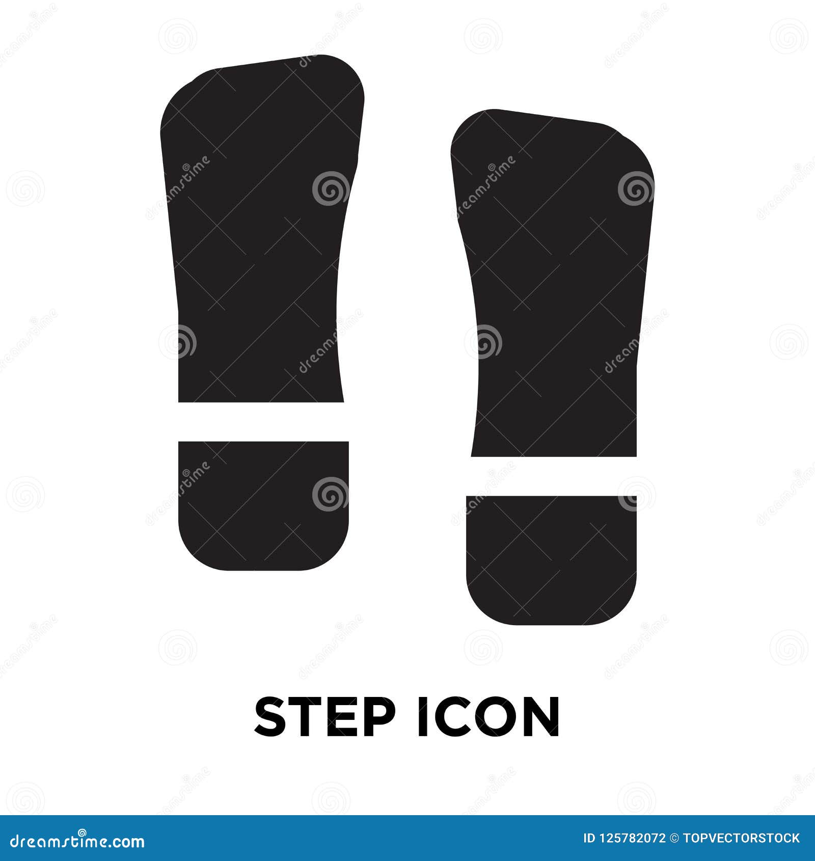  Step  Icon  Vector Isolated On White Background Logo 
