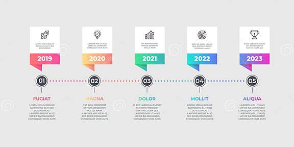 Step Infographic Element. Business Timeline Flow Chart, Options Graphic ...