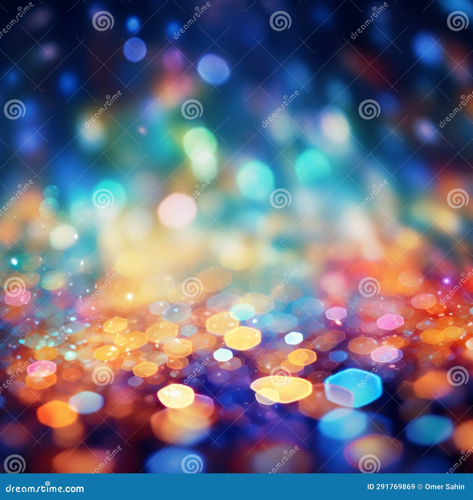Spectral Harmonies Abstract Art with Vibrant Bokeh and Captivating(06)