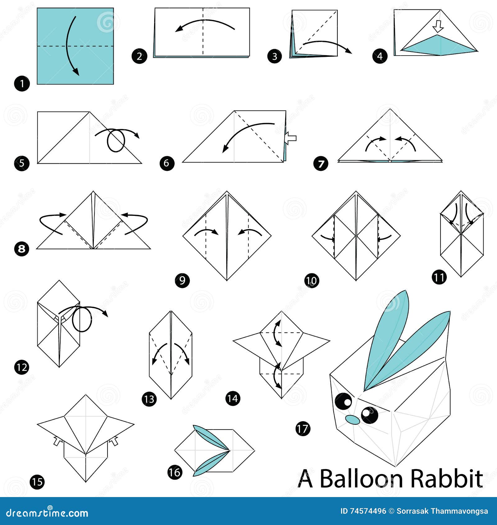 Step By Step Instructions How To Make Origami A Balloon