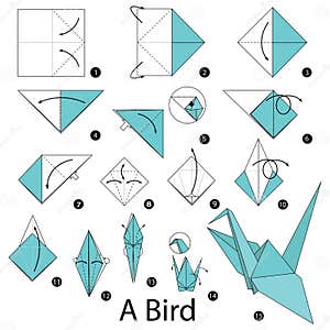 Origami Ideas Step By Step Origami Bird Tutorial