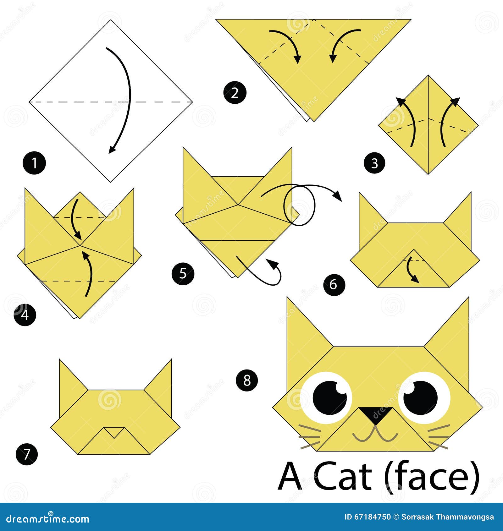 Step By Step Instructions How To Make Origami A Bag. Royalty Free SVG,  Cliparts, Vectors, and Stock Illustration. Image 60420306.