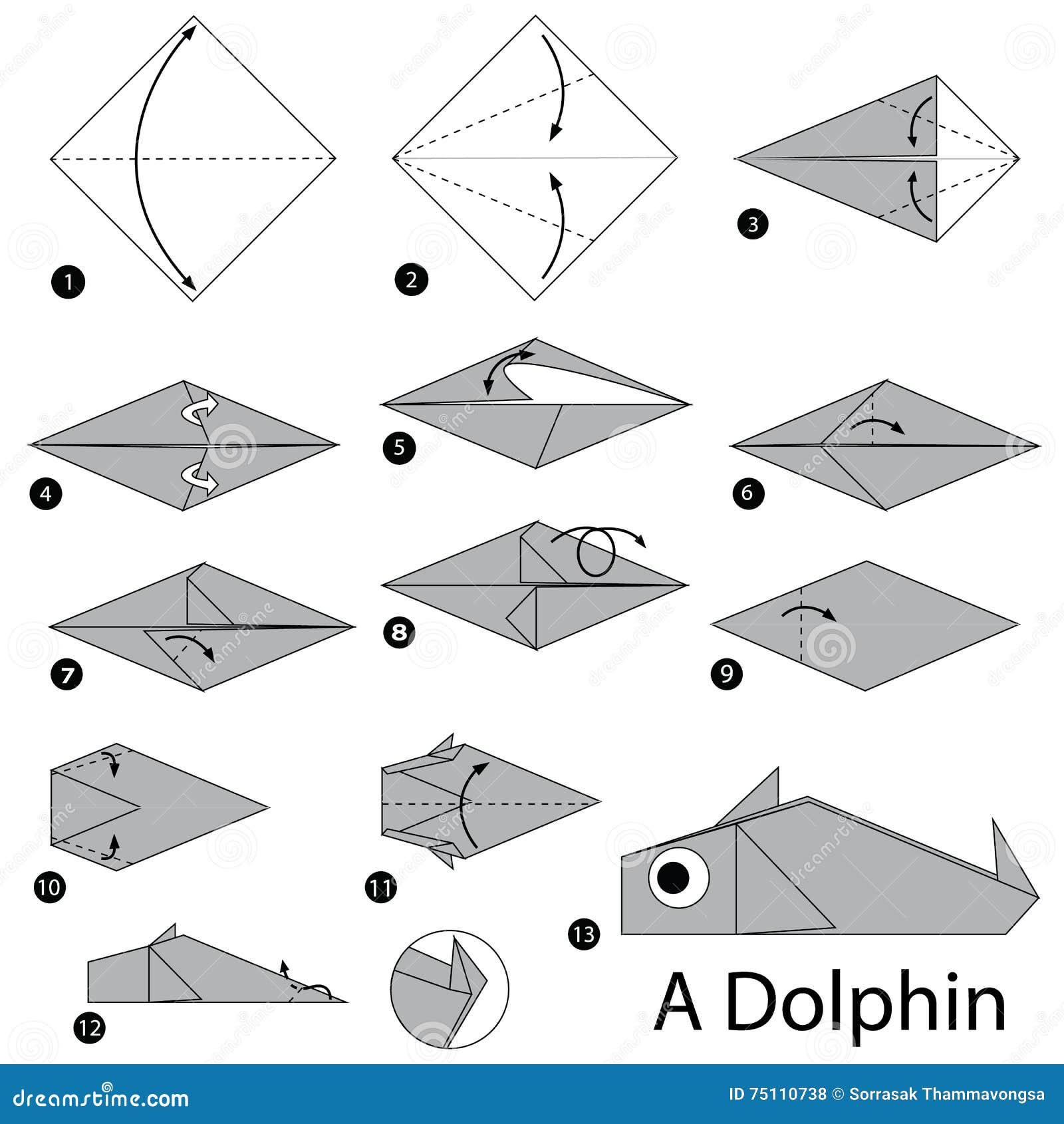 Origami Under The Sea Dolphin Turtle 3d Playmat Paper Instructions Arts Crafts 639277101440 Ebay