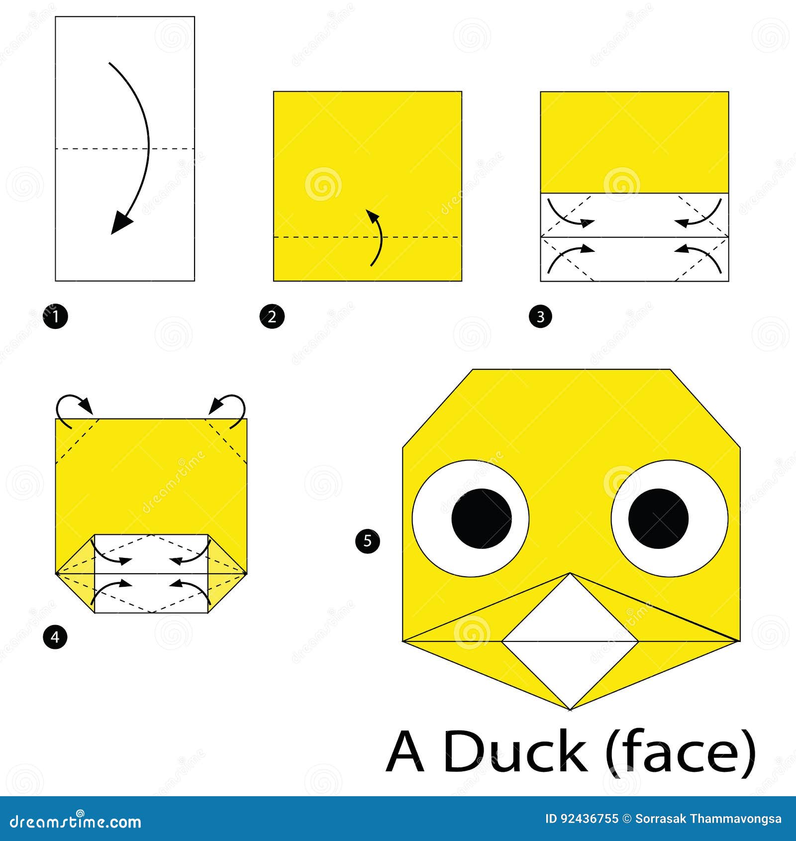 How to Make Paper Duck Step by Step
