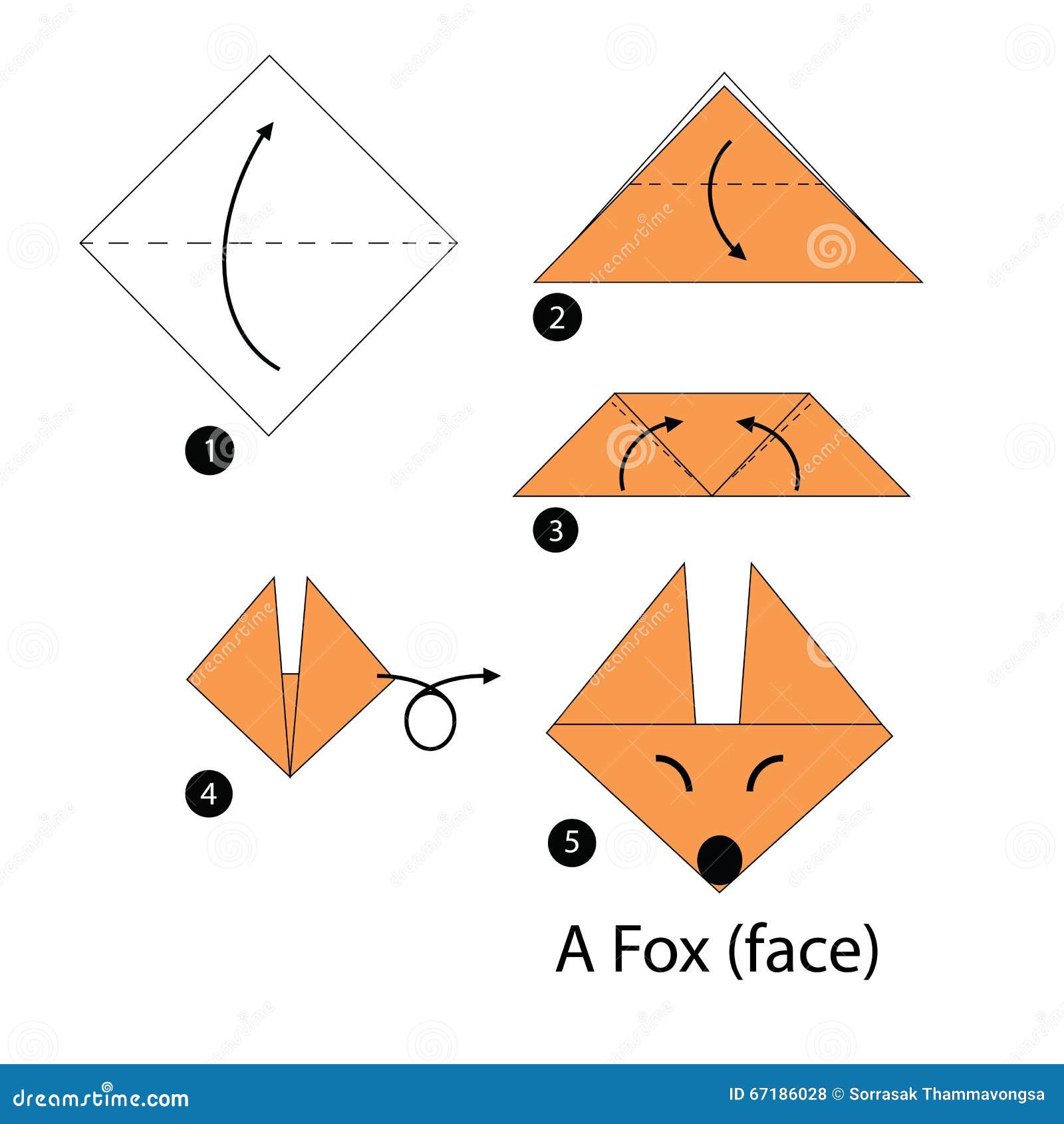 Step By Step Instructions How To Make Origami A Bag. Royalty Free SVG,  Cliparts, Vectors, and Stock Illustration. Image 60420306.