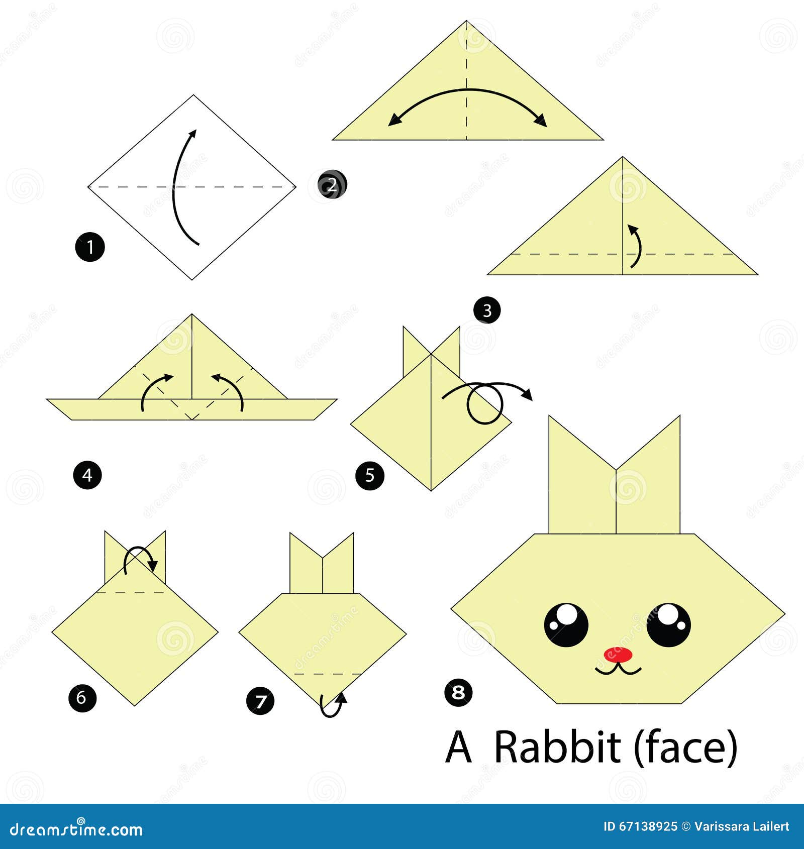 Origami ideas Steps On How To Make A Origami Rabbit