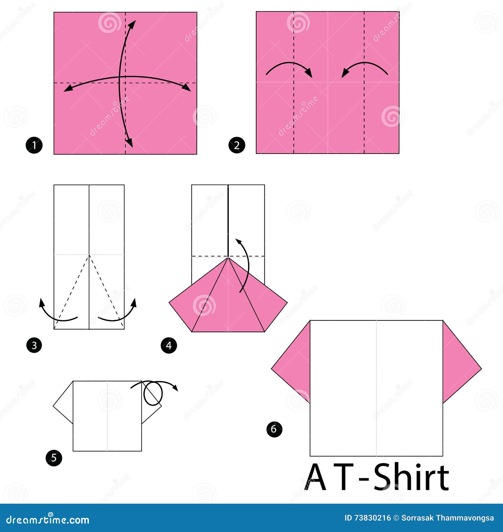 origami print tee - white/pink – Dressed New Zealand