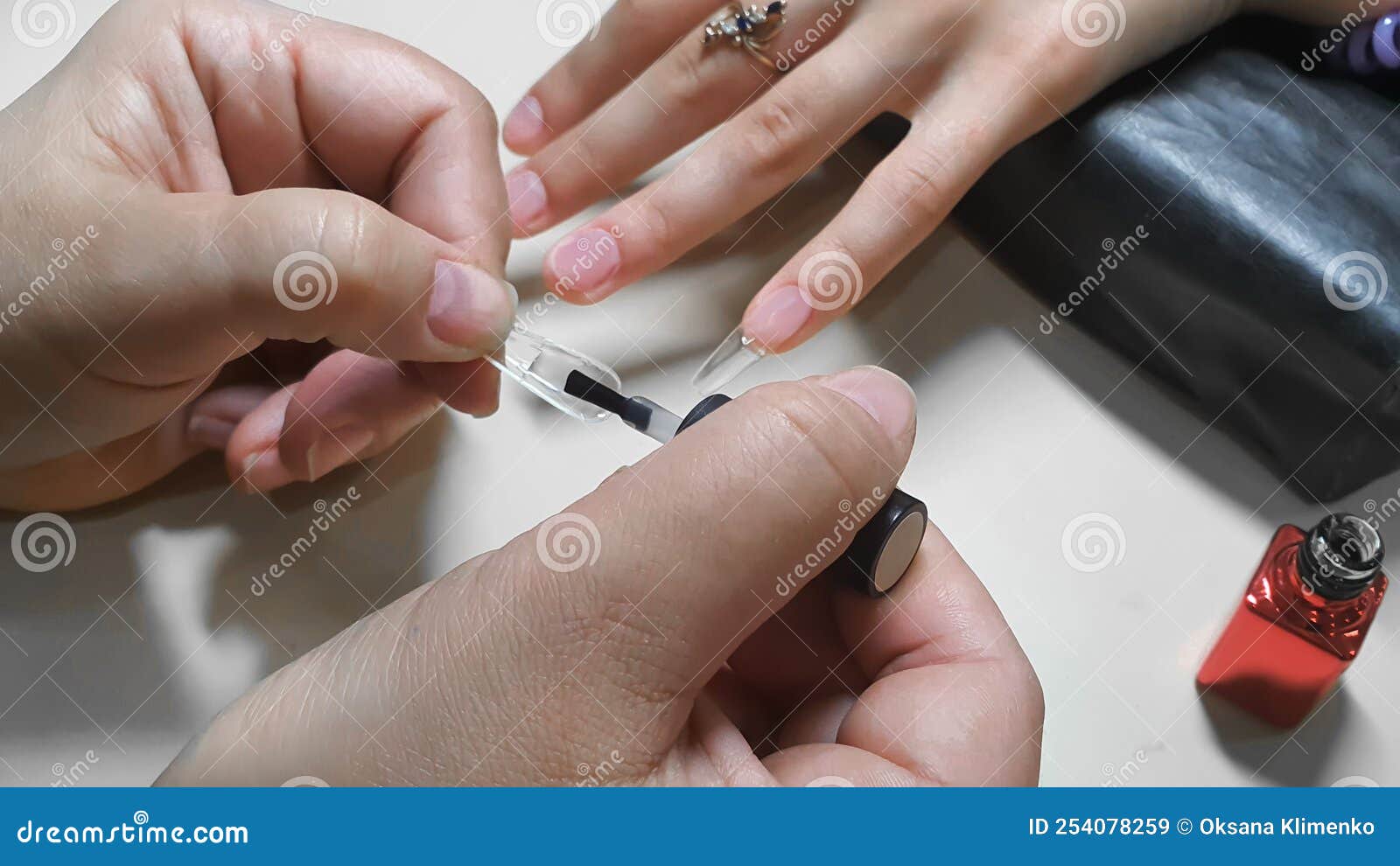 Stepbystep Instructions for Nail Extension on Gel Tips. Manicure