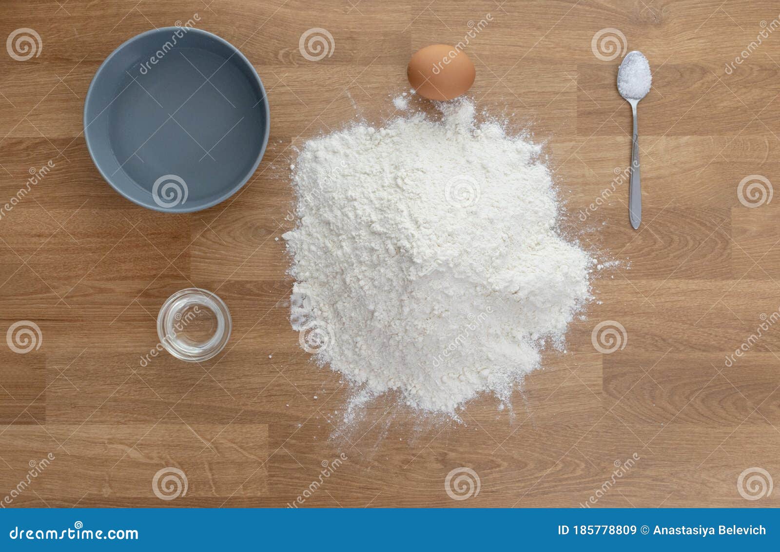 A Stepbystep Process for Preparing Dumplings. View from Above Stock