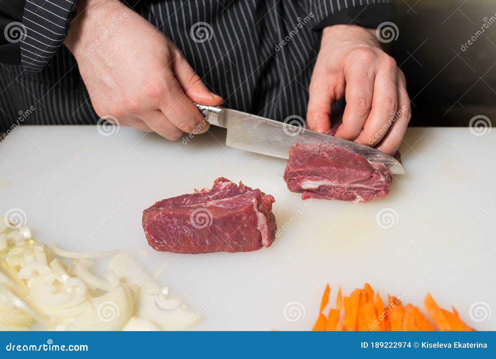 Stepbystep Process and Stages of Cooking Oriental Cuisine Pilaf