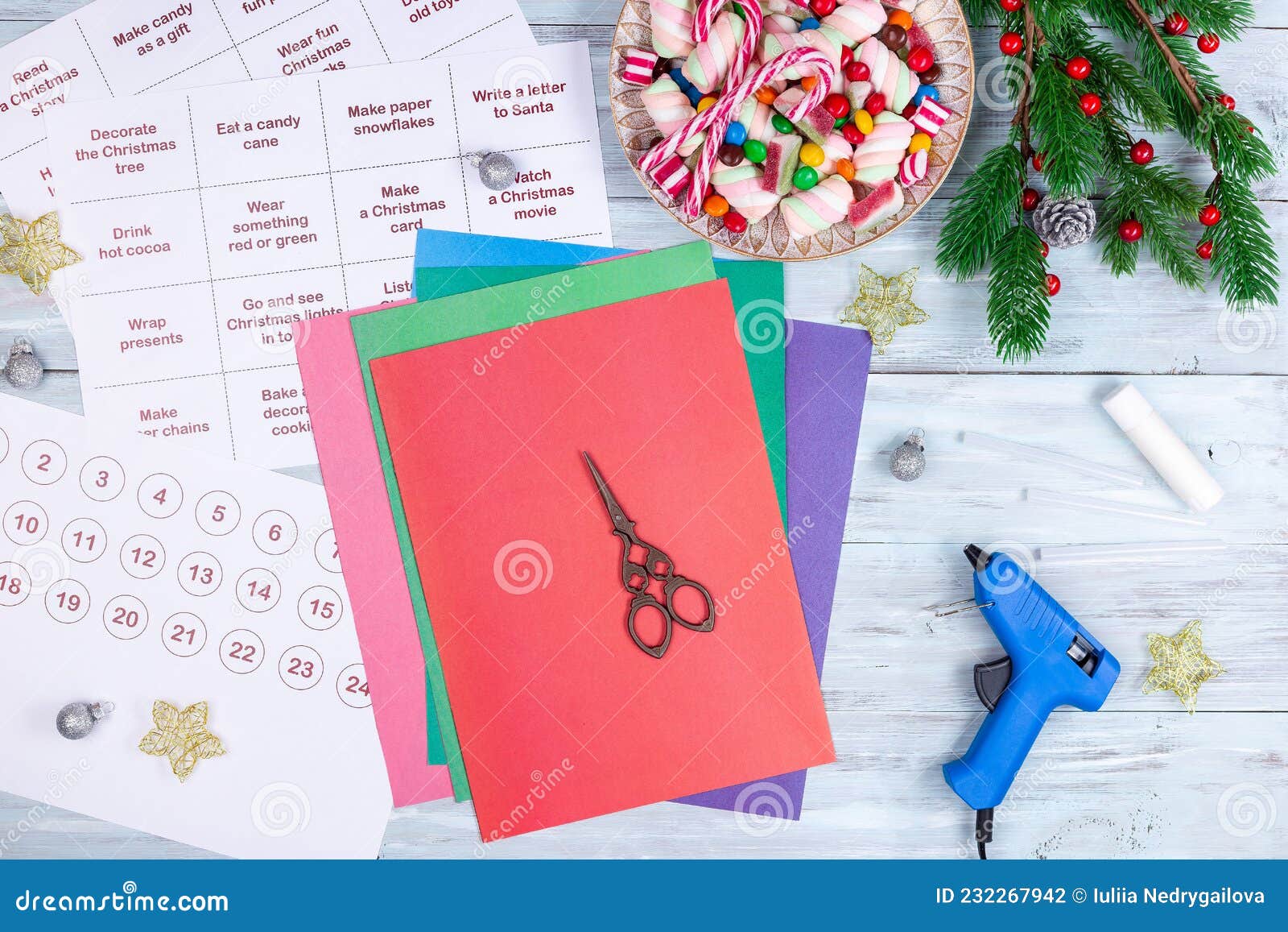Step by Step Tutorial 1, Making Christmas Advent Calendar with Sweets