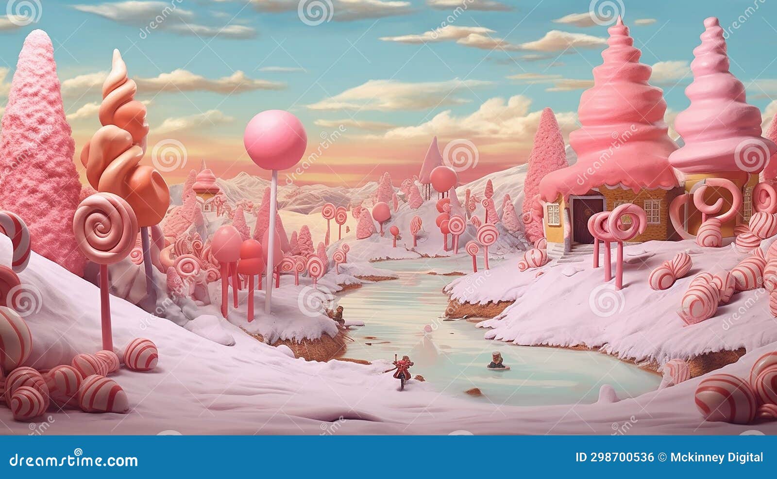 candyland utopia: ai-generated sweet haven