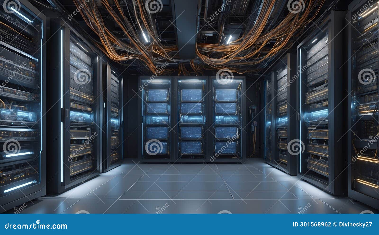 techno neuralis: a futuristic glimpse into ai networking. ai generate