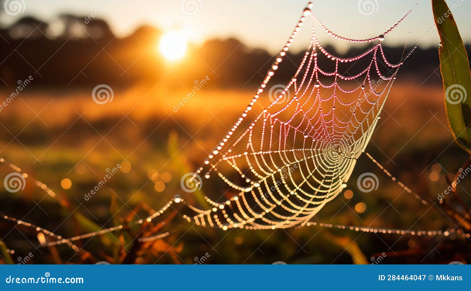Glistening Spider Web stock illustration. Illustration of water