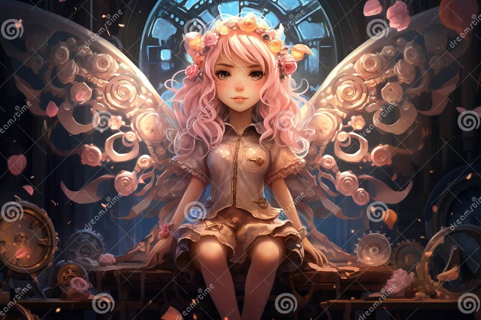 Clockwork Fairies, Powered by Gears and Springs, Bringing Mechanical Magic To Life Generative