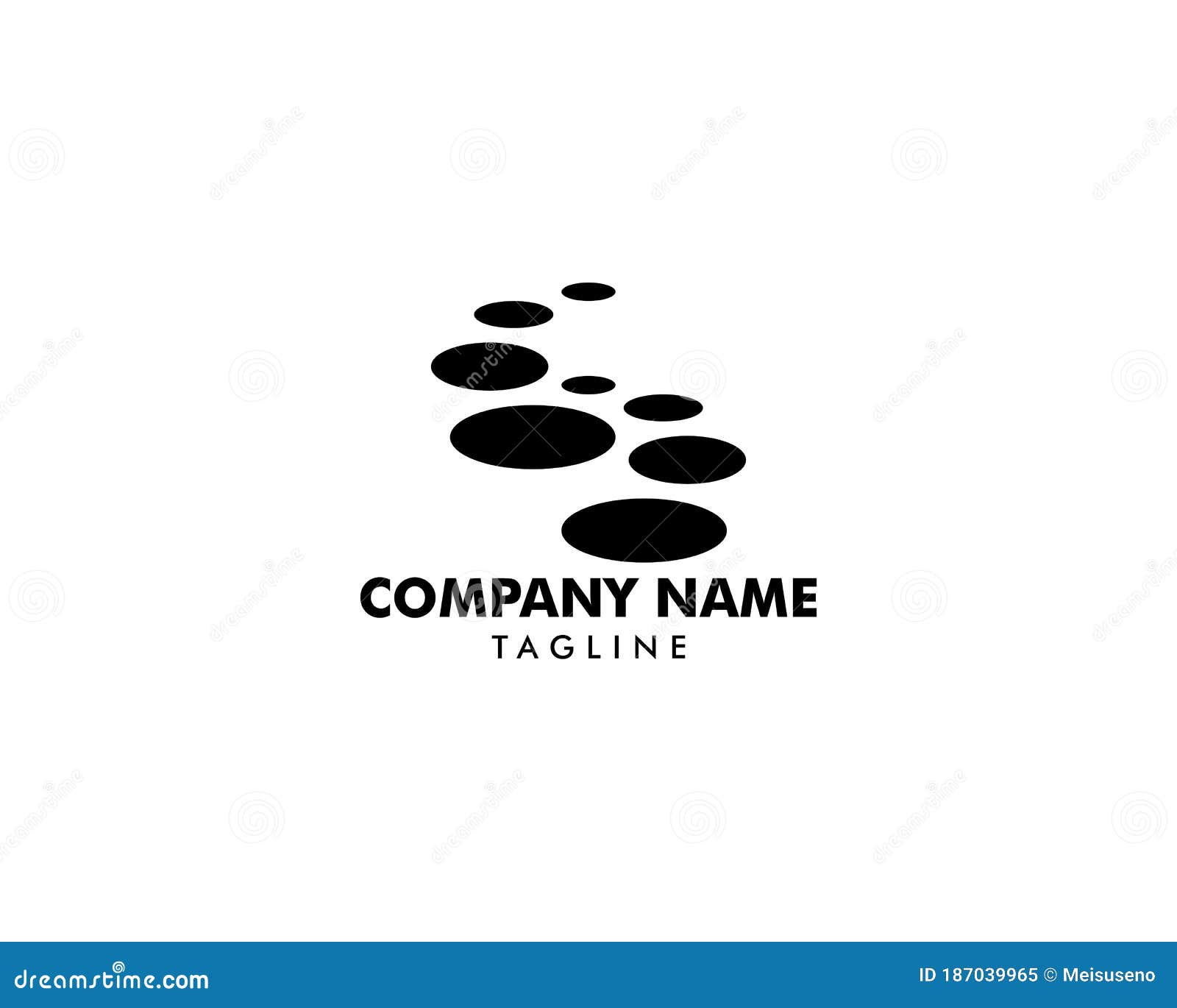 stepping stone logo template 