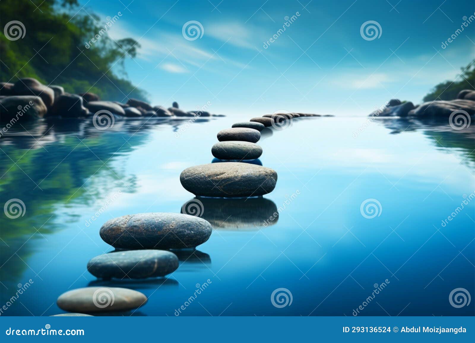 Meditation stones with rain drop water on cement floor on green nature  background. Pyramid pebbles free space. Calm, buddhism symbol or  aromatherapy set concept. 16275182 Stock Photo at Vecteezy