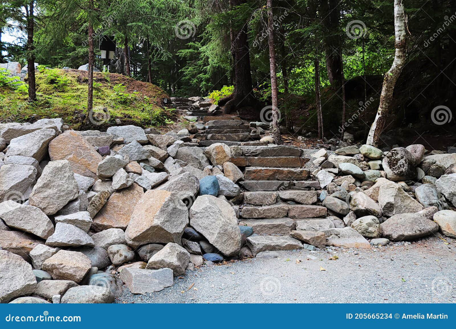Stepping Stones Up To a Higher Level Stock Photo Image of outdoors