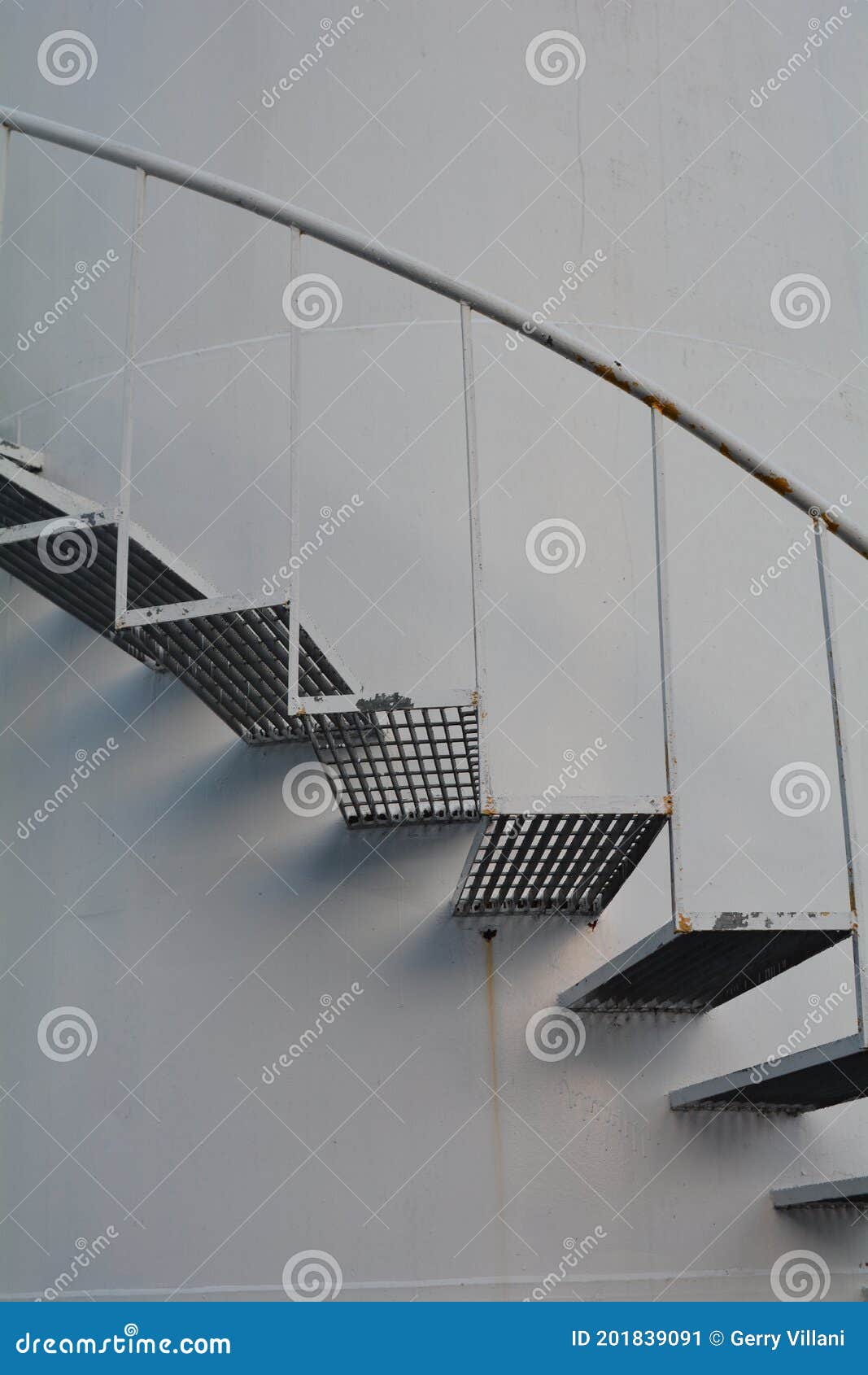 Steps on Storage Tank in Vernonia, Oregon Stock Image Image of