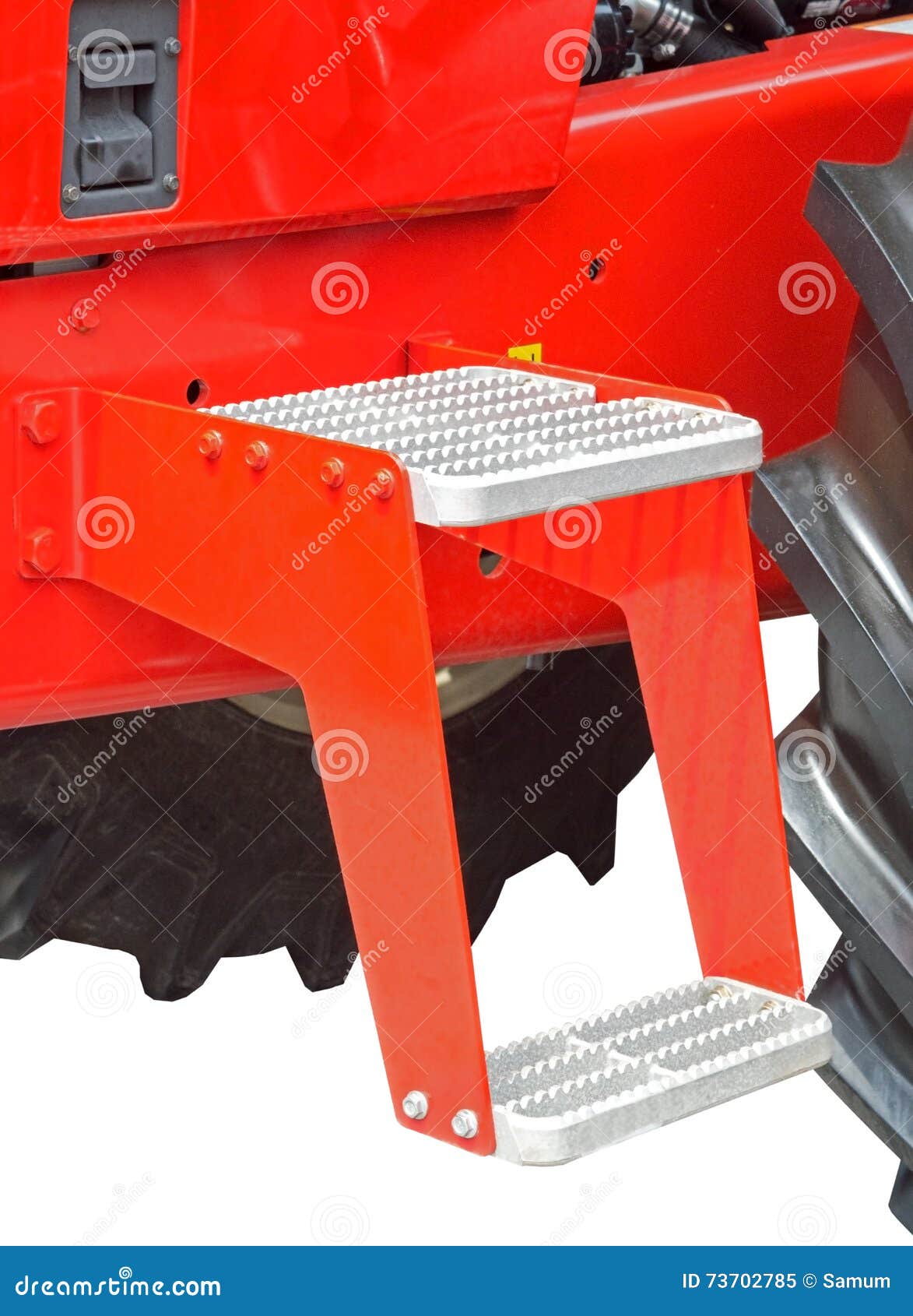 Steps in the tractor cab stock image. Image of strong 73702785