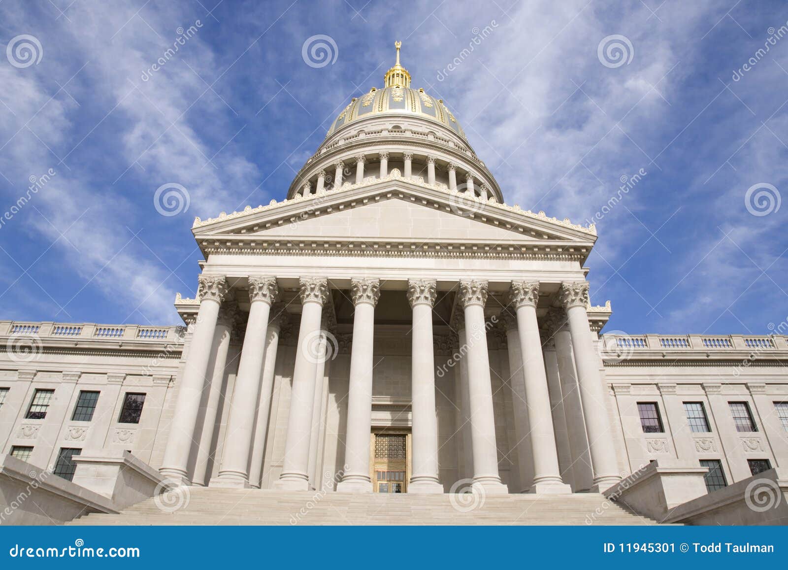 On the Steps of the West Virginia Capital Building Stock Image Image