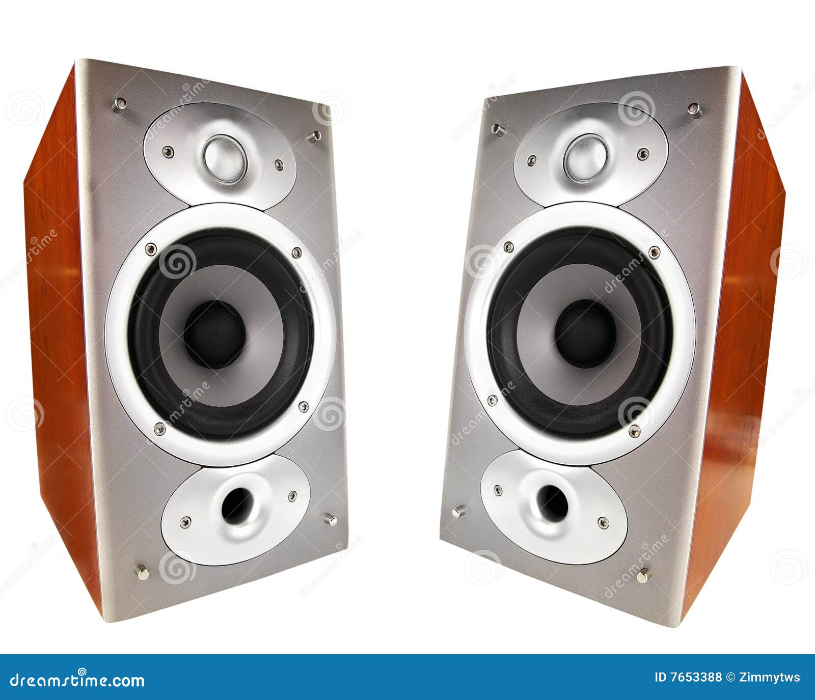 Stereo speakers stock photo. Image of home, system, stereo 7653388
