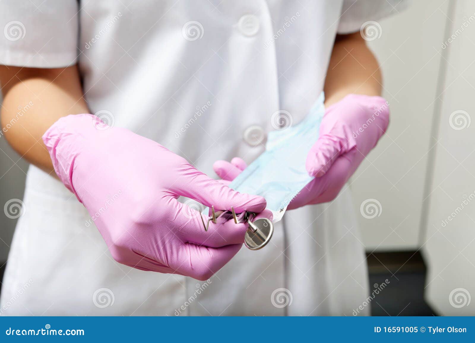 Sterile Dentist Tools stock image. Image of dentist, adult 16591005
