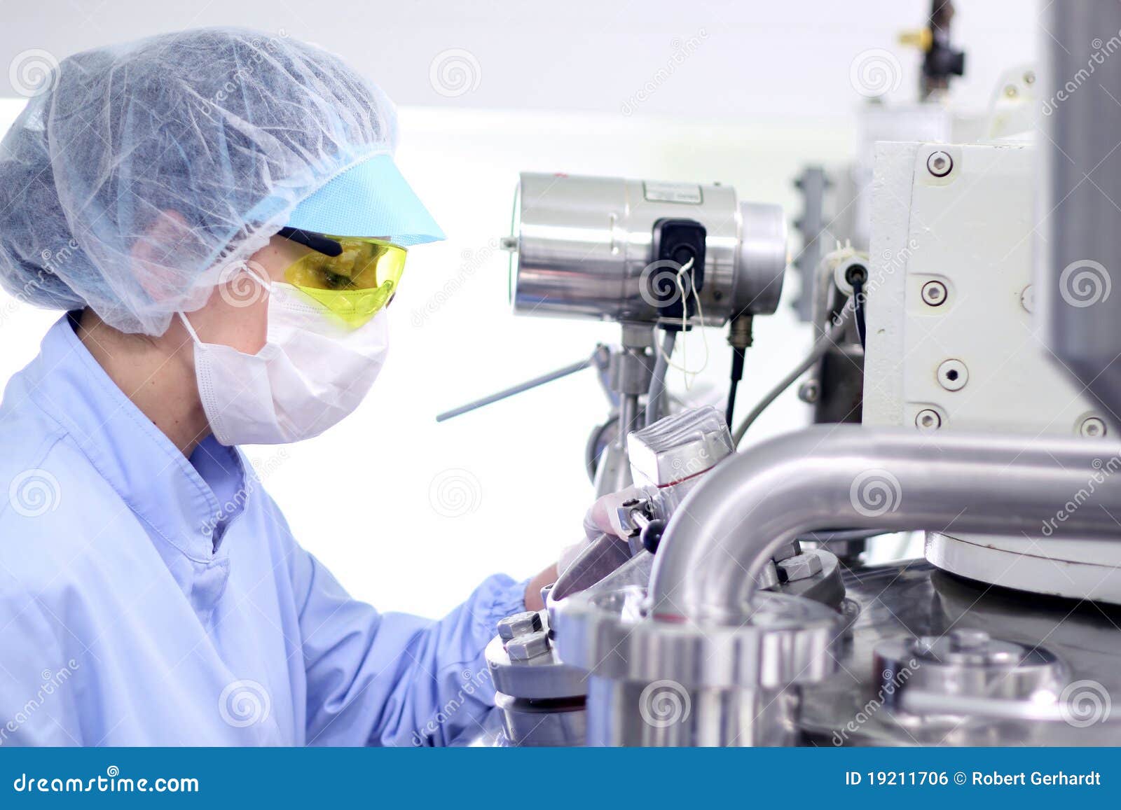 Sterile Environment Pharmaceutical Factory Royalty Free Stock Image