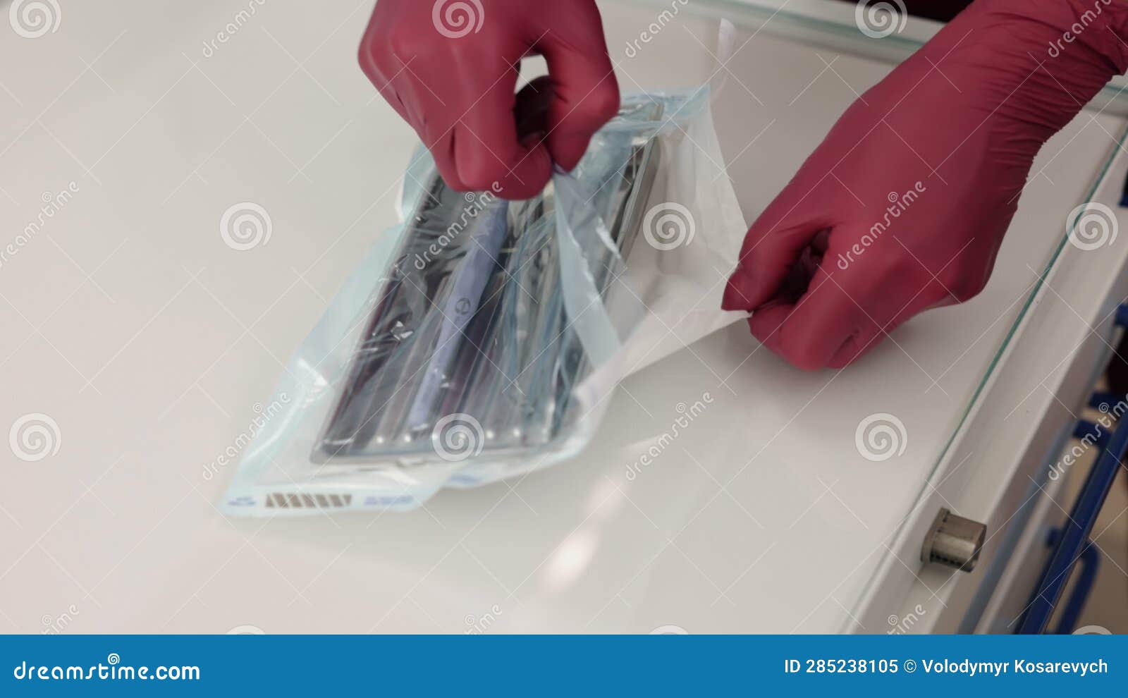 Sterile Instruments, Dentist Hygiene, Sterilization Process Stock Video