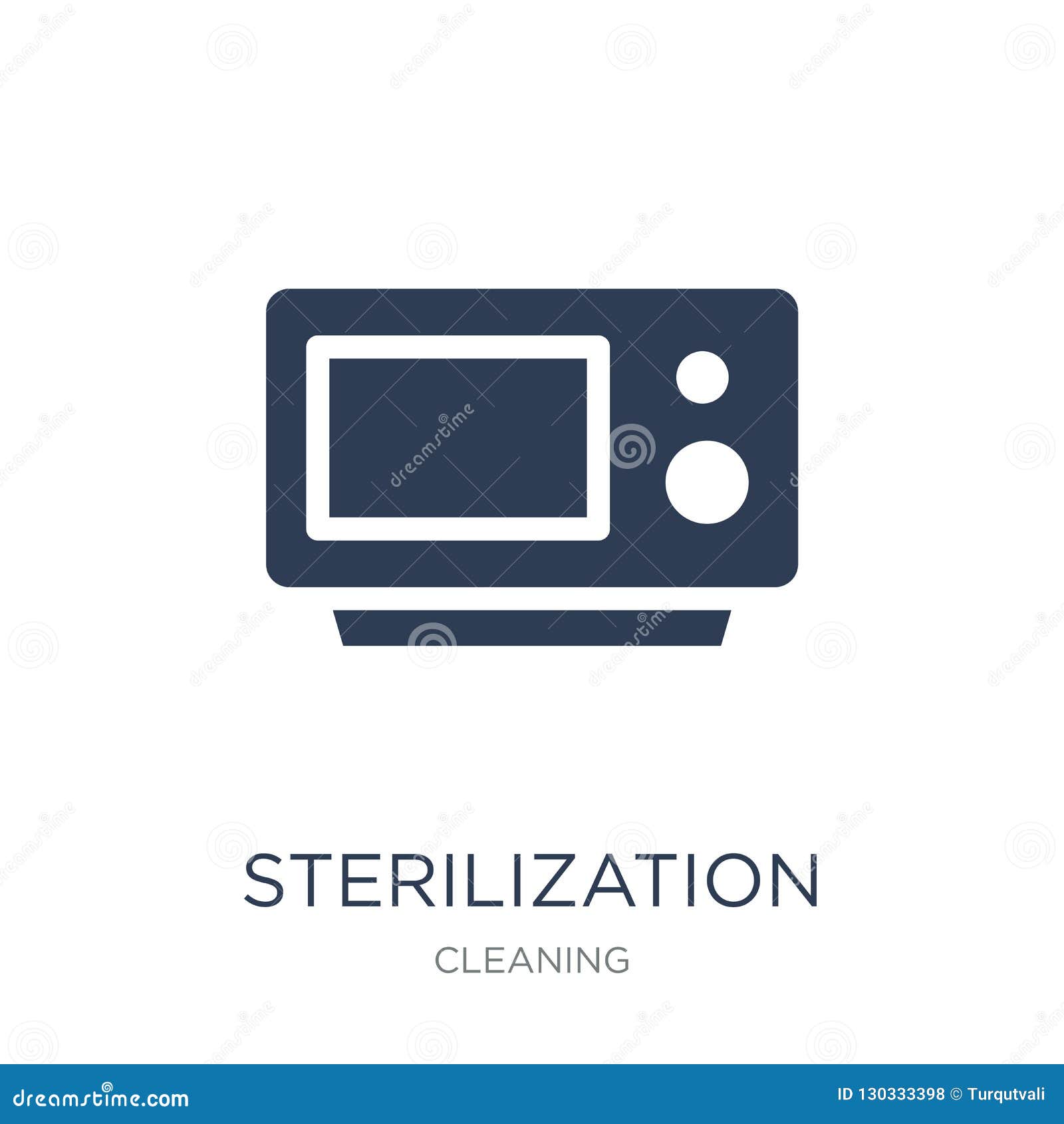 Sterilization Icon. Trendy Flat Vector Sterilization Icon on White Background from Cleaning