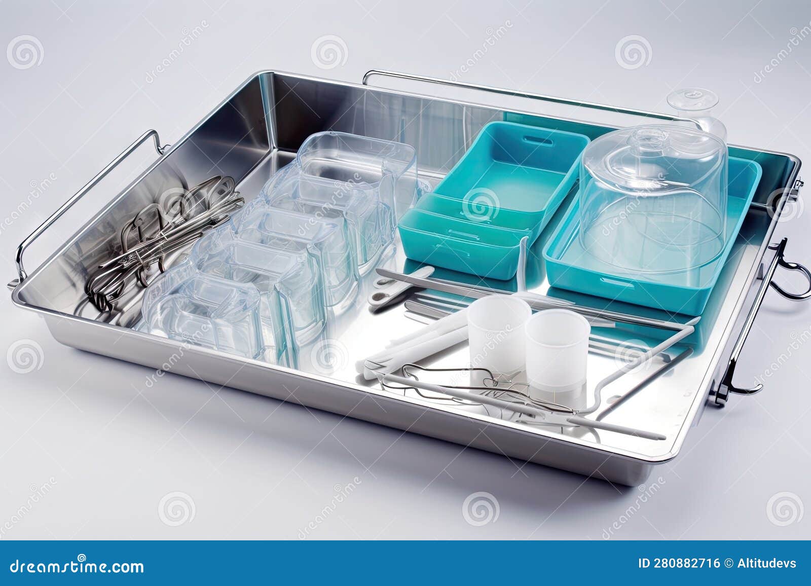 Sterilization Tray with Surgical Instruments, Ready for Stock