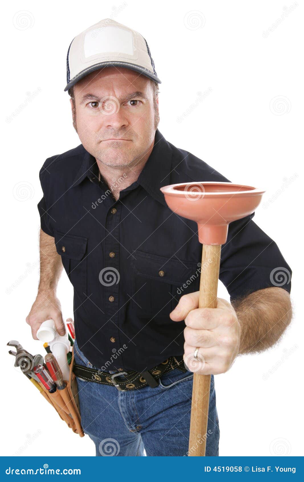 Sterk & Taaie Loodgieter Stock Foto Image of rijp, handig 4519058