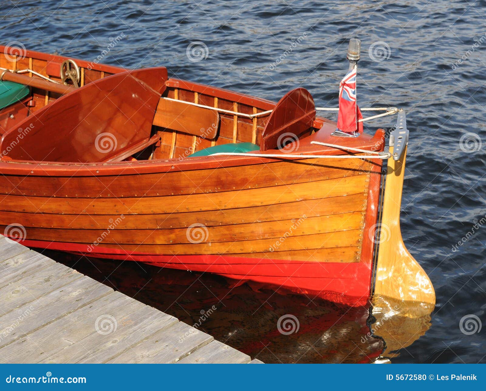 Stern Of An Old Wooden Boat Stock Photo - Image: 5672580