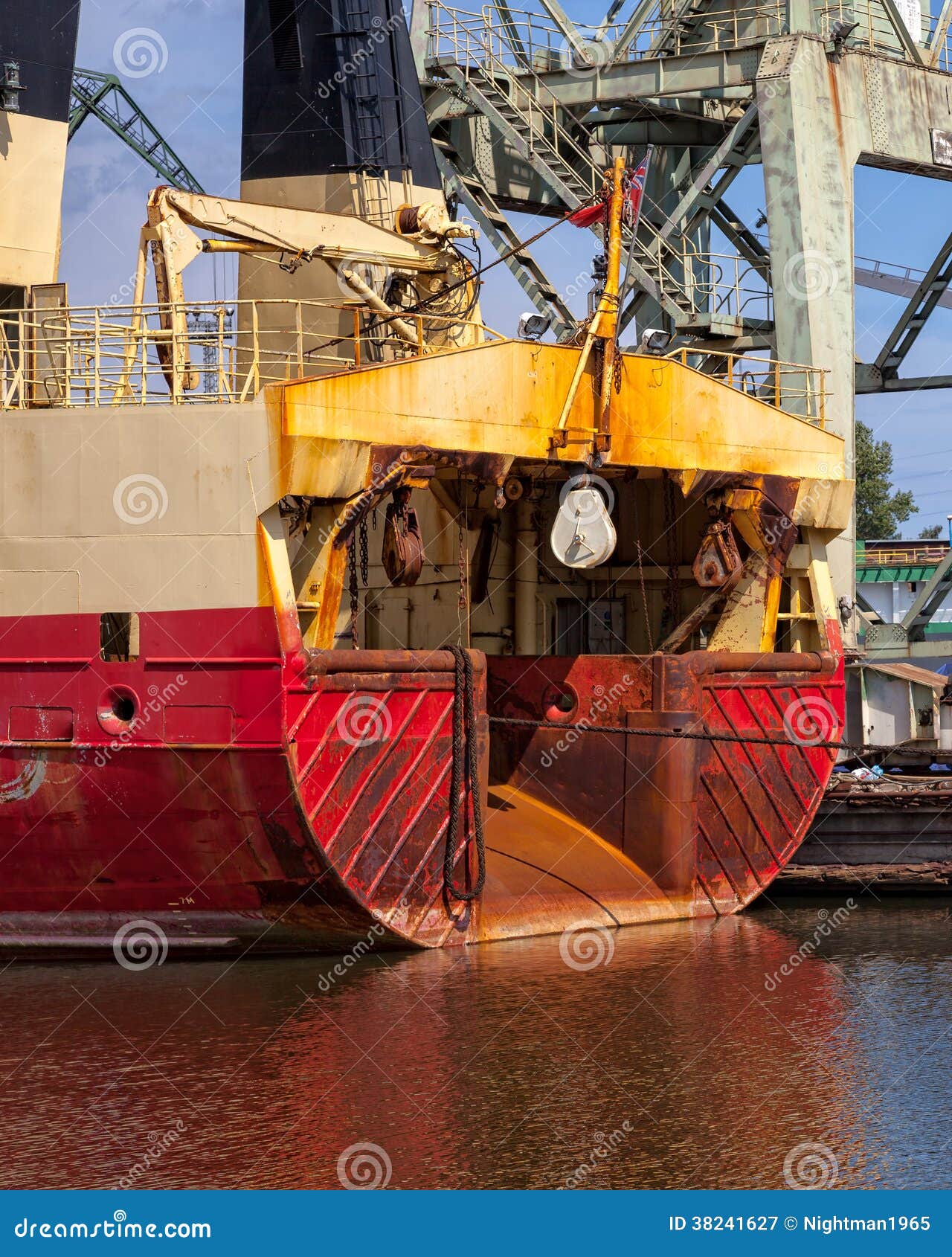 The stern of a ship stock image. Image of pier, ship 38241627